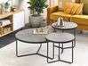Set of 3 Coffee Tables Concrete Effect with Black MELODY_822560