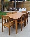 Set of 6 Acacia Wood Garden Chairs FORNELLI_885989