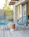 Lot de 2 chaises de jardin bleues ACAPULCO II_813806