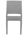 Set di 2 sedie da giardino in rattan sintetico grigio chiaro FOSSANO_744594
