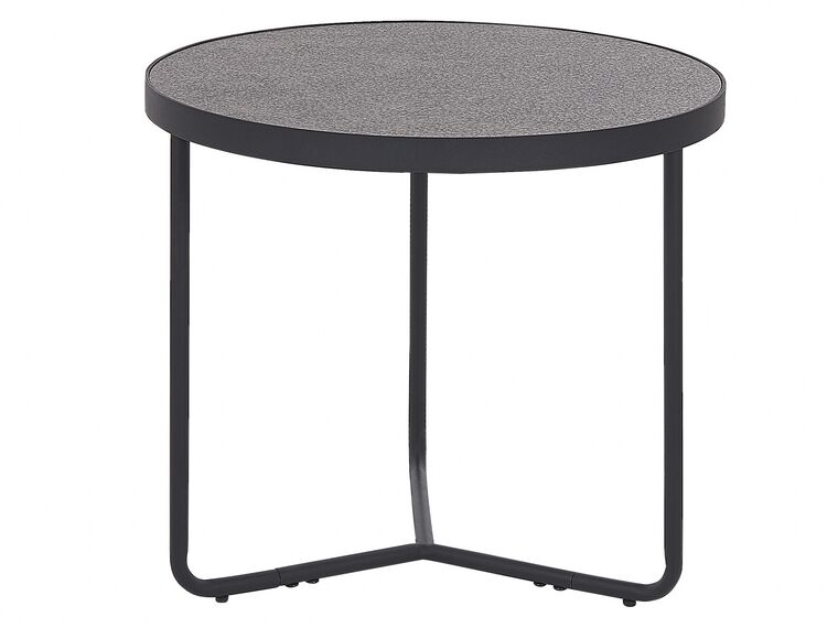 Tavolino da caffè grigio/nero ⌀  50 cm MELODY_822459