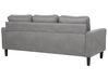 3 Seater Fabric Sofa with Ottoman Light Grey AVESTA_742079