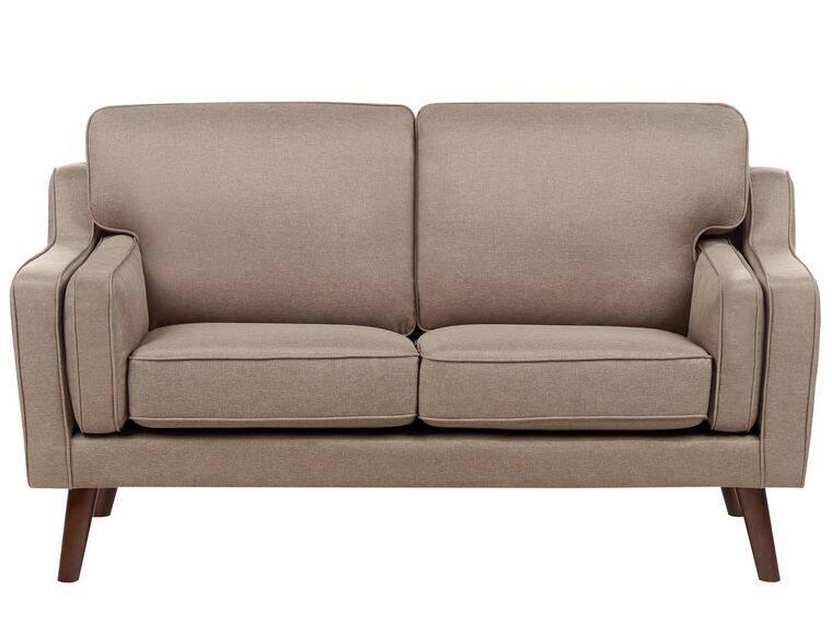 2-istuttava sohva kangas vaaleanruskea LOKKA_893806