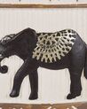 Cache-pot motif éléphant avec pieds en bois ⌀ 19 cm KOTTES_808799