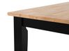 Jedálenská súprava stola a 4 stoličiek svetlé drevo/čierna HOUSTON_745757