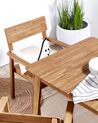 Zestaw 4 krzeseł ogrodowych drewno akacjowe FORNELLI_836355