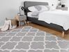 Teppich Wolle grau 80 x 150 cm marokkanisches Muster Kurzflor SILVAN_674695