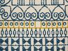 Bawełniana poduszka dekoracyjna w geometryczny wzór 50 x 50 cm wielokolorowa SIDI_831185