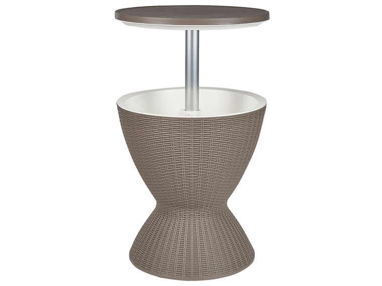 Chladící barový stolek ⌀ 48 cm šedý AISA_861676
