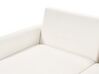 Canapé d'angle côté droit en tissu blanc SIRO_894720