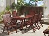 Set di tavolo e 6 sedie da giardino in legno di acacia TOSCANA_802443