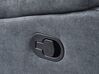 Corner Fabric Manual Recliner Sofa Grey ROKKE_799630