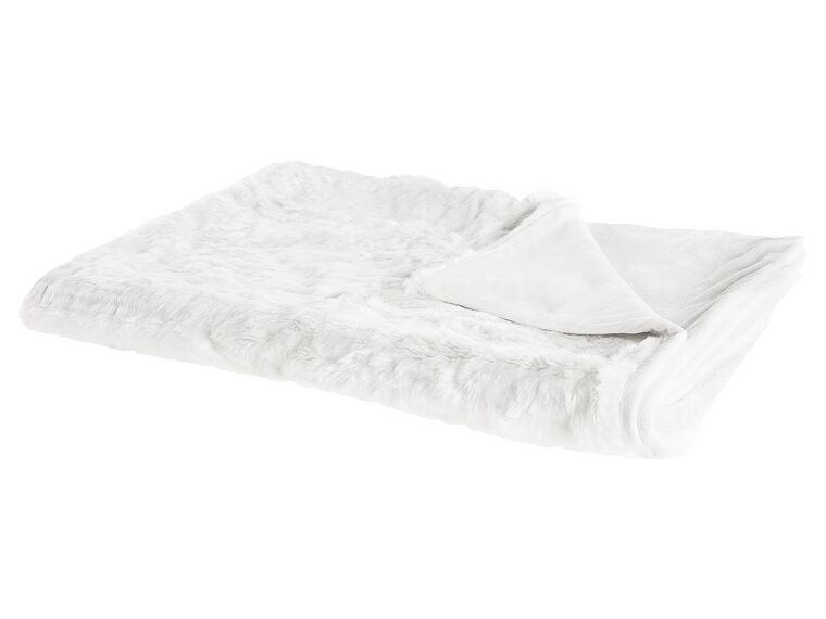 Blanket 150 x 200 cm White TOURZA_789952