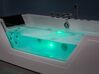 Whirlpool Badewanne weiß LED Unterwasserbeleuchtung 153 x 71 cm SAMANA_762950
