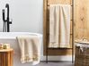 Komplet 2 ręczników bawełnianych frotte beżowy ATIU_843314