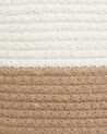 Textilkorb Baumwolle weiss / beige ⌀ 34 cm 2er Set ARDESEN_840449