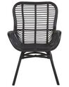 Krzesło rattanowe czarne TOGO_801311