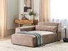 Right Hand Fabric Chaise Lounge Brown HELLNAR_912185