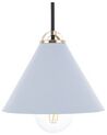 Metal Pendant Lamp Blue ARAGON_690764