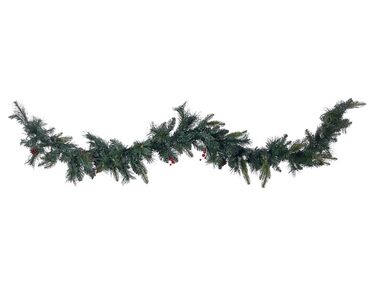Weihnachtsgirlande grün mit LED-Beleuchtung 180 cm WHITEHORN