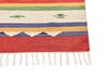 Kelim Teppich Baumwolle mehrfarbig 200 x 300 cm geometrisches Muster Kurzflor ALAPARS_869812