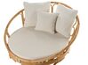 Set of 2 Rattan Garden Daybeds Natural ROSSANO_873182