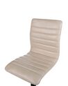 Conjunto de 2 sillas de bar de piel sintética beige claro LUCERNE II_894501