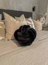 Velvet Knot Cushion 30 x 30 cm Black MALNI_824423