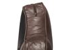 2 Seater Sofa Faux Leather Brown LOKKA_697853