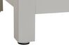 Mesa de noche 1 cajón gris claro/madera clara/plateado 45 x 40 cm CLIO_812278