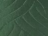 Copriletto trapuntato con cuscini verde 160 x 220 cm BABAK_821871