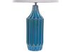 Keramická stolná lampa modrá ABAVA_833936