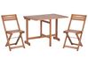 Ensemble de terrasse bistrot table et 2 chaises en bois d'acacia LENOLA _812770