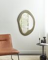 Espelho de parede em veludo verde 59 x 90 cm LENAX_903926