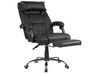 Reclining Faux Leather Executive Chair Black LUXURY_739430