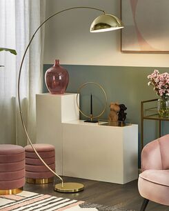 Lattiavalaisin kaareva metalli kulta KAMA Lattiavalaisin kaareva metalli kulta KAMA