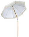 Parasol de jardin ⌀ 150 cm blanc MONDELLO_848544