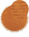 Narancssárga pamutszőnyeg ø 140 cm HALFETI_837555