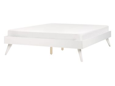 EU Double Size Bed White BERRIC
