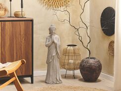 Puutarhakoriste Buddha polyhartsi harmaa 75 cm TATSUNO Puutarhakoriste Buddha polyhartsi harmaa 75 cm TATSUNO