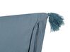 Almofada decorativa em veludo azul escuro 45 x 45 cm SETARIA_838359