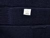 Set of 9 Cotton Terry Towels Dark Blue MITIARO_841770