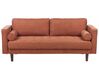 6 Seater Fabric Living Room Set Golden Brown NURMO_896286
