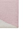 Teppich Baumwolle mehrfarbig 160 x 230 cm geometrisches Muster Kurzflor NIZIP_842816
