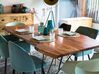 Table de salle à manger en bois foncé et métal 200 x 100 cm MUMBAI_849470