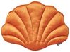 Dekokissen Muschelform Samtstoff orange 47 x 35 cm 2er Set CONSOLIDA_889122