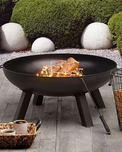 Tulisija teräs musta 35 x 76 x 76 cm SEMPU Tulisija teräs musta 35 x 76 x 76 cm SEMPU