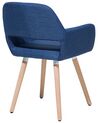 Set of 2 Fabric Dining Chairs Blue CHICAGO_696141