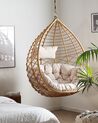 PE Rattan Hanging Chair with Stand Natural ARSITA_765003