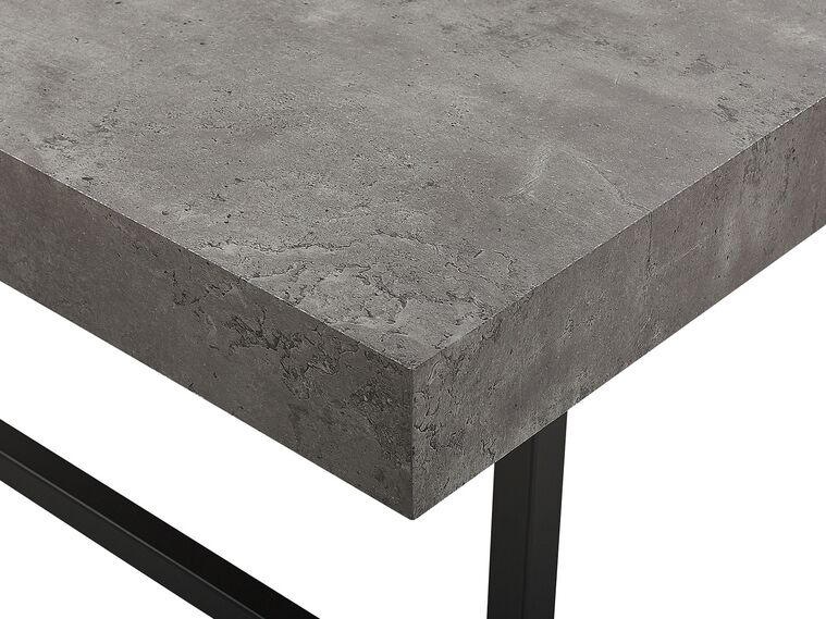 Coffee Table Concrete Effect with Black DELUZ Beliani.co.uk